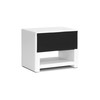 Baxton Studio Massey White Upholstered Modern Nightstand 98-4823